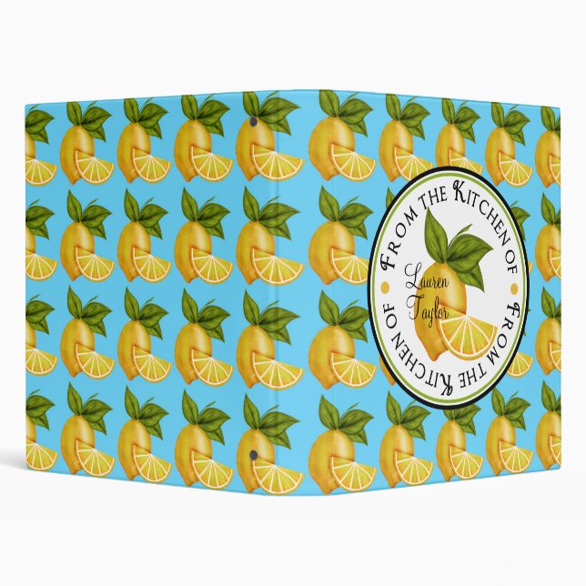 Sweet Lemons Recipe Binder (Background)