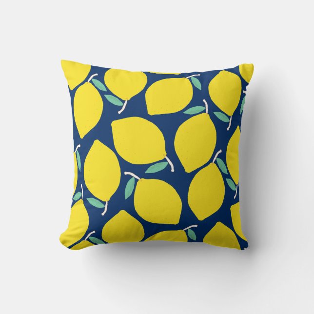 Sweet Lemons Throw Pillow (Front)