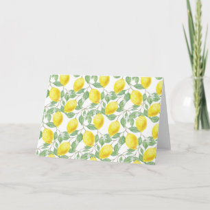 Sweet lemons yellow summer.                        card