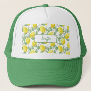 Sweet lemons yellow summer.                      trucker hat