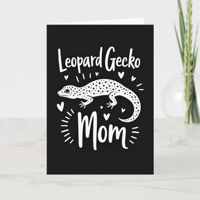 Sweet Leopard Gecko Mom Card (Front)