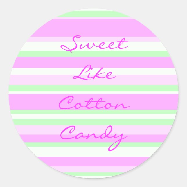 Sweet Like Cotton Candy Sticker (Front)