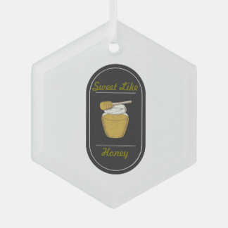 Sweet Like Honey Glass Ornament