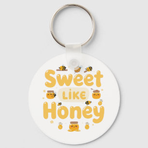 "Sweet Like Honey" Kawaii Pun Keychain