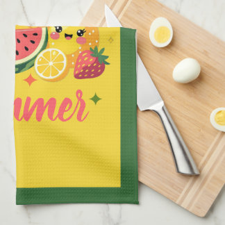 Sweet Like Summer Cute Fruit | Tropical Decor Kitchen Towel