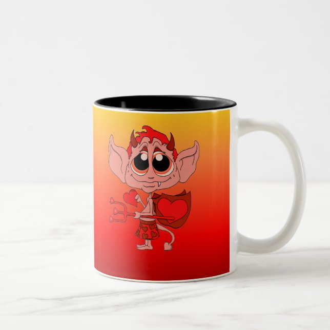 Sweet Lil Devil Two-Tone Coffee Mug (Right)