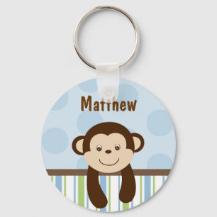 Sweet Lil Monkey Personalized Key Chain