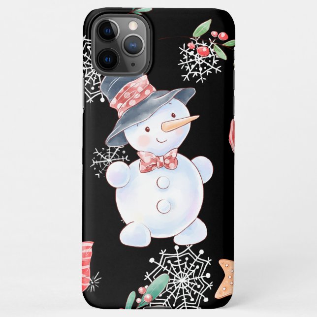 Sweet Lil Snowman OtterBox iPhone Case (Back)