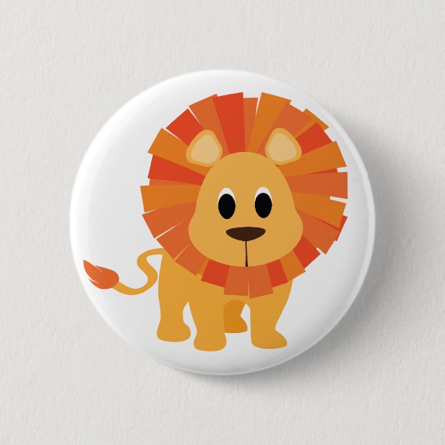 Sweet Lion 2 Inch Round Button (Front)