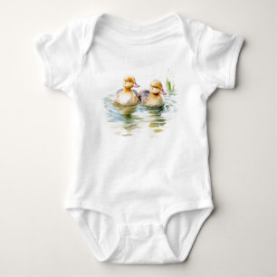 Sweet Little Baby duck Duckling Swimming Bodysuit