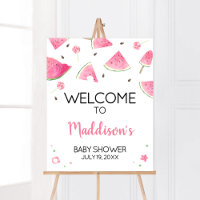 Sweet Little Baby Watermelon Baby Shower Welcome