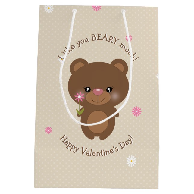 Sweet Little Bear Medium Gift Bag (Back)