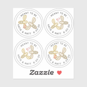 Sweet Little Bees Heart Meant to Be Wedding Honey