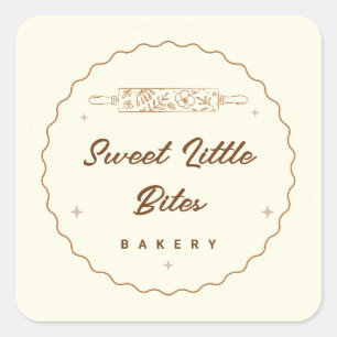 Sweet Little Bites Bakery Logo Sticker