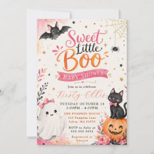 Sweet Little Boo Baby Shower Invitation