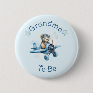 Sweet Little Boy on the Way Baby Shower 2 Inch Round Button