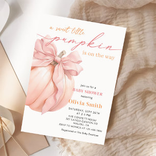 Sweet Little Citrouille Baby shower Invitation