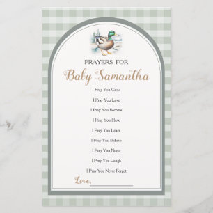 Sweet Little Duckling Baby Shower Prayers For Baby