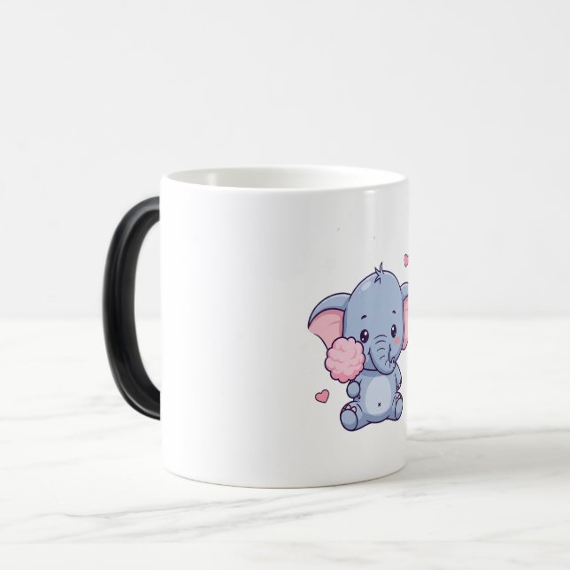 Sweet Little Elephant Magic Mug (Front Left)