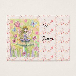 Sweet Little Fairy and Hearts Gift Tags