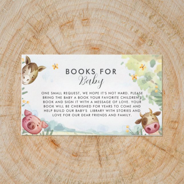 Sweet Little Farm Book for Baby Enclosure Card (')