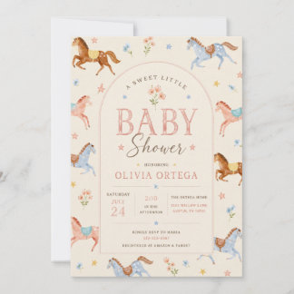 Sweet Little Floral Baby Shower Invitation