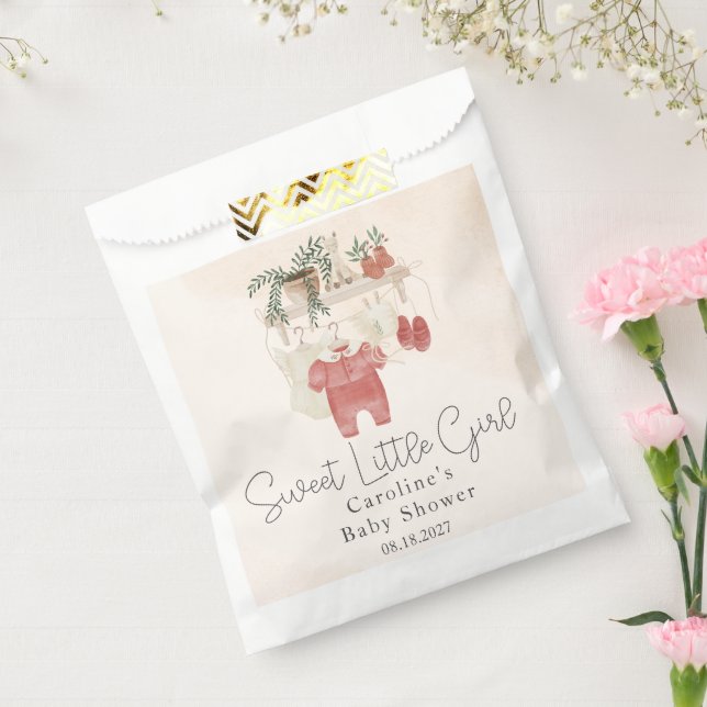 Sweet Little Girl Boho Clothes Baby Shower Favour Bag (Sealed)