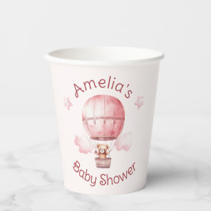 Sweet Little Girl on the Way Baby Shower Paper Cups