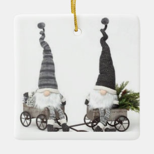 *SWEET LITTLE GNOMES*  CHRISTMAS ORNAMENT