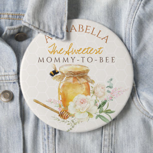 Sweet Little Honey Baby Shower 6 Inch Round Button