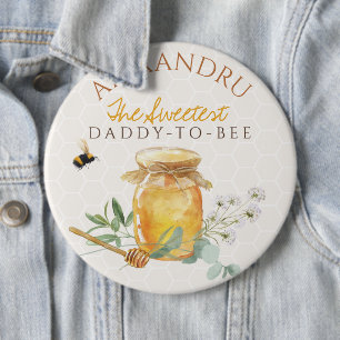 Sweet Little Honey Baby Shower 6 Inch Round Button