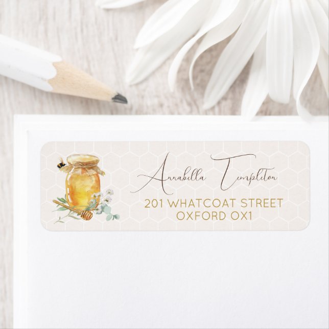 Sweet Little Honey Baby Shower Address (Insitu)