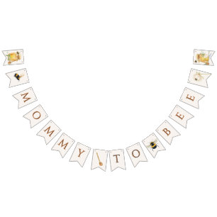 Sweet Little Honey Baby Shower Bunting Flags
