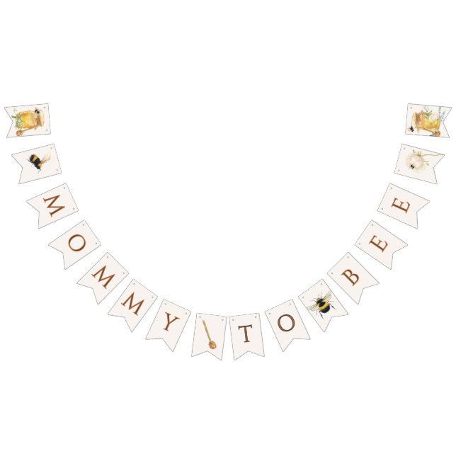 Sweet Little Honey Baby Shower Bunting Flags (All)