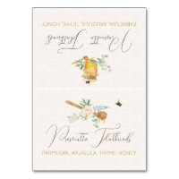 Sweet Little Honey Baby Shower Food Label Card