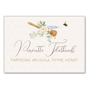 Sweet Little Honey Baby Shower Food Label Card