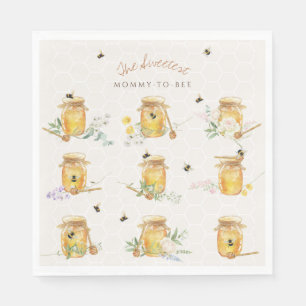 Sweet Little Honey Baby Shower Napkin