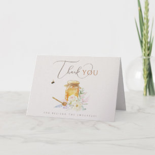 Sweet Little Honey Baby Shower Thank You Card