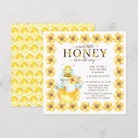 Sweet Little Honey Bee Baby Shower Invitation