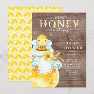 Sweet Little Honey Bee Baby Shower Invitation
