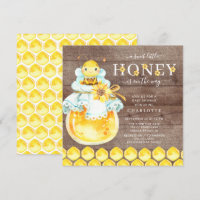 Sweet Little Honey Bee Baby Shower Invitation