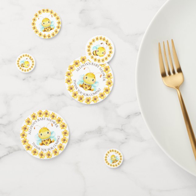 Sweet Little Honey Bee Baby Shower Thank You Confetti (Group)