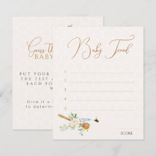 Sweet Little Honey Shower Guess the Baby Food Game