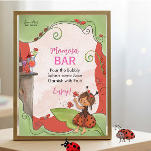 Sweet Little Lady Momosa Bar Sign Invitation