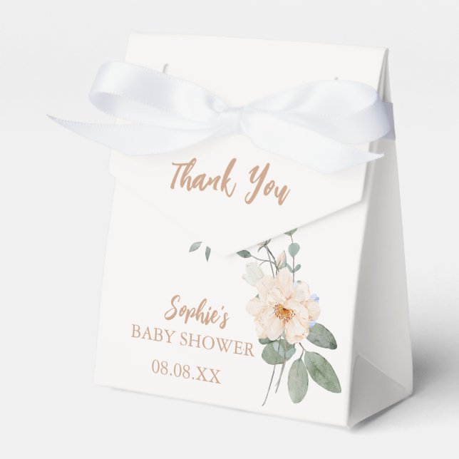 "Sweet Little Lamb Baby Shower Favor Box (Front Side)