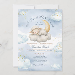 Sweet Little Lamb Baby Shower Invitation