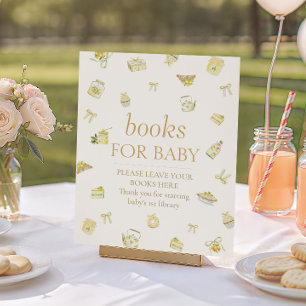Sweet Little Lemon Baby Shower Books For Baby Poster