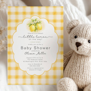 Sweet Little Lemon Baby Shower Invite
