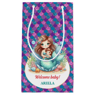 Sweet Little Mermaid Baby Small Gift Bag