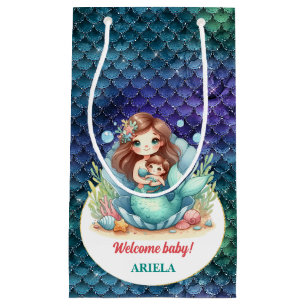 Sweet Little Mermaid Baby Small Gift Bag